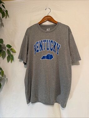 Blue 84 Gray Tee with Blue Kentucky Graphic